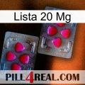 Lista 20 Mg 15